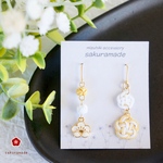 【2024 happy price 20%off】　【極細水引】⌘梅玉⌘    水引アクセサリー　水引ピアス　水引イヤリング