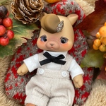 NEW!!【アンティークホワイト】パンプキンパンツ＆カットソーセット ＜cocoriangサイズ＞