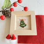 【限定品・一点物】クリスマス🎄キラキラ刺繍フレーム