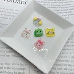 【9pcs】アニマル 動物 飲み物 ドリンク デコパーツ✱カボションパーツ 