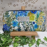 リバティ帆布トレスコ🍂花柄ラウンドファスナー長財布