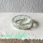 素肌を彩るクリアーリング【シルバー系サマー】