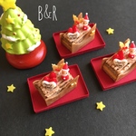 [クリスマス] ソリに乗ったサンタさんケーキ