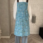 【半額セール】エプロン＊にじのもり柄＊かぶるタイプ