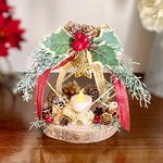 LEDキャンドルホルダー🕯️ 森の燭台 🎄冬が暖かくなる飾り物 ⭐️