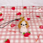 ハンドメイド　キャバリアストラップ　キャバリア　犬　ストラップ　チャーム　キーホルダー