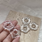 【6個】クリア　小　アクリルフラワー