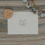 猫の消しゴムはんこ