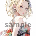 63. teatea.オリジナル 人物ステッカー