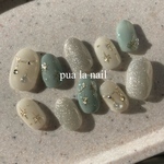 ネイルチップ　冬ネイル　オーダー　pualanail