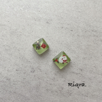 限定ピアス＊クリスマスピアス＊グリーン
