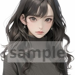 87. teatea.オリジナル 人物ステッカー