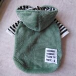 犬服！3Lsize！フワフワ　ボーダー
