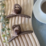 ダブルハートチョコレート×バンスクリップ　カラー : モカ