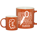 名入れ【 イニシャル A to Z カラーマグ 】 font defecafont