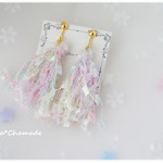 ゆめかわいい毛糸のふわもこタッセル イヤリング or　ピアス
