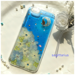 iPhone6/6(s)〜スペースキャット〜押し花スマホケース