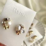 ビジューと淡水パールのアクセサリー/クリスマス デート 結婚式 卒業式 おすすめ