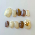 〔nail〕シンプルぷっくりハートNo.223