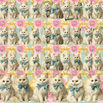 デザインペーパー  ROMANTIC WHITE CAT