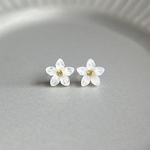 qoo&mo様専用　ユキヤナギ6mm サザンクロス8mm イヤリング　片耳