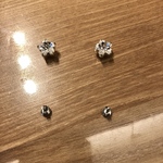 Reiko様オーダー　マーキス・フラワーマグネットピアス