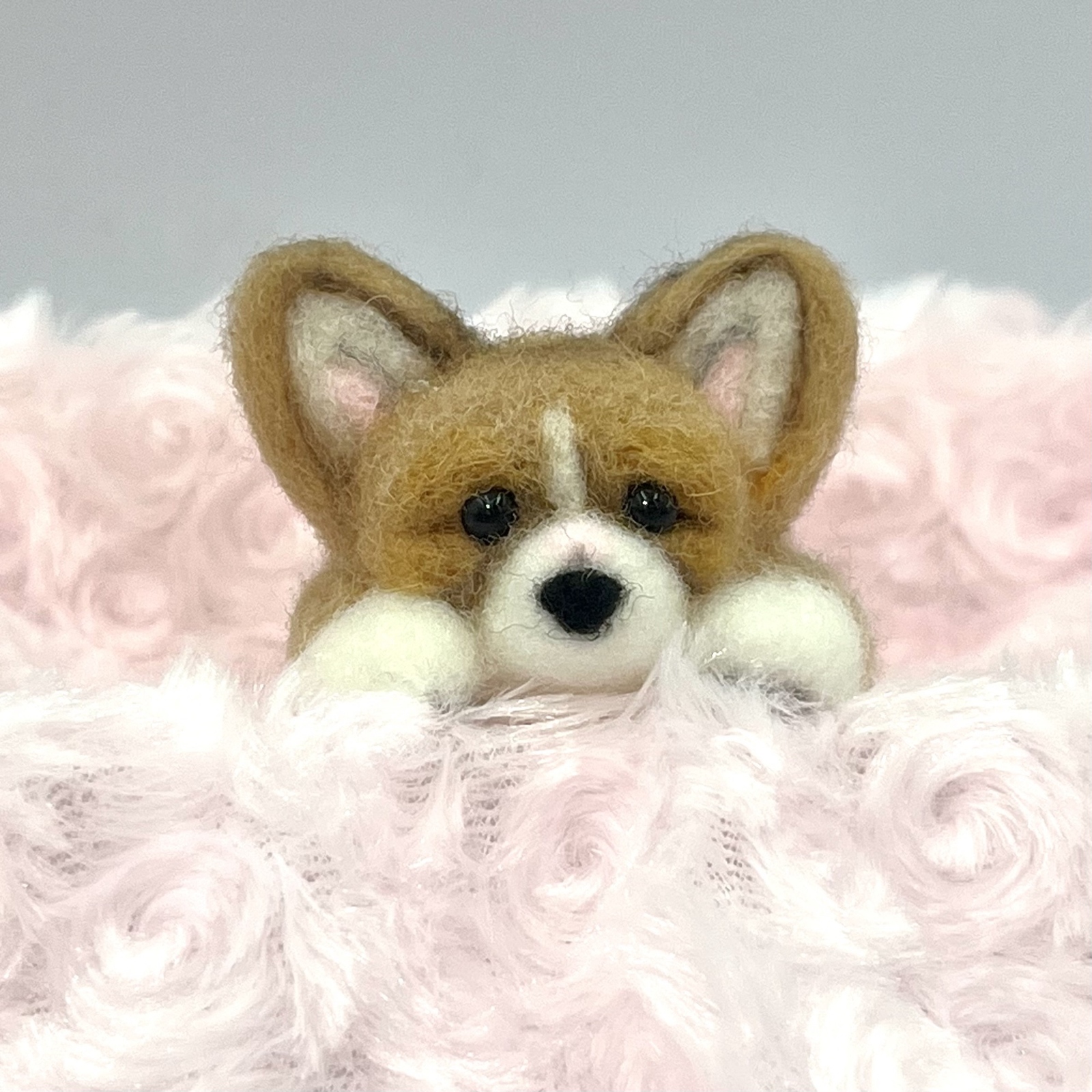 羊毛フェルト オーダーメイド［ホワイトシェパード