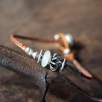 -libyan grass・karensilver- wax code bracelet