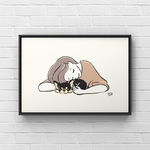 チワワ【ナップタイム】A4ポスター　犬　ペット