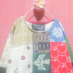 【ミナペルホネン】北欧パッチワーク ワンピース mix