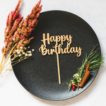 木製ケーキトッパー | Happy Birthday  | A type