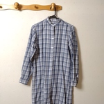 バンドカラーシャツ〜ロング丈〜