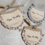 𝐋𝐈𝐁𝐄𝐑𝐓𝐘 × 𝐂𝐚𝐧𝐧𝐞𝐥𝐥𝐞 犬用 バースデースタイ お誕生日スタイ / リボンタイプ スタイ おしゃれ ペット うちの子記念日 お家記念日 お誕生日 大型犬
