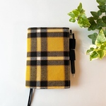 ほぼ日手帳カバー オリジナル　イエローチェック　
