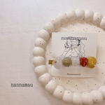 アートパーツのミニヘアクリップ （秋冬カラー）