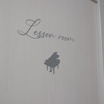 ドアステッカー　Lesson room ドアサイン　ドアシール　ステッカー