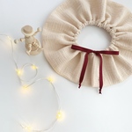 【クリスマスver.】pocopoco frill🪽レッド　360°  フリルスタイ　クリスマス　12月限定　ぽこぽこガーゼ
