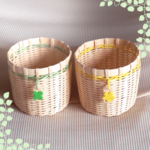まるいかご  みどりときいろ 2個セット