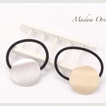 送料無料★New Silver circle Hair accessory 