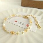 【bracelet】キャラメル×ミルキーカラー
