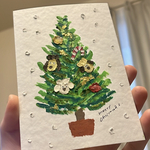 【受注製作】クリスマスツリーと犬