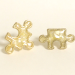 夏限定♡パズル型シェルピアス☆ゴールドフレーム
