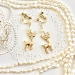 《再販２》トナカイ♡ホワイトクリスマス【イヤリング or ピアス】