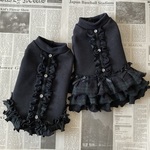 デニム調♡ブラックウォッチチェックのお洋服　　犬服(送料込み価格)