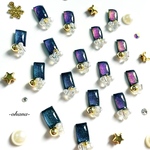  【受注生産☆20点】ミニミニ七変化🪄︎︎✨小粒のオーロラアクセサリーピアス/イヤリング