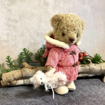 赤いコートとぬいぐるみのベア 20cm