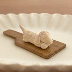 【12/9限定】ミニチュアダックスの白パン＊ミニチュア