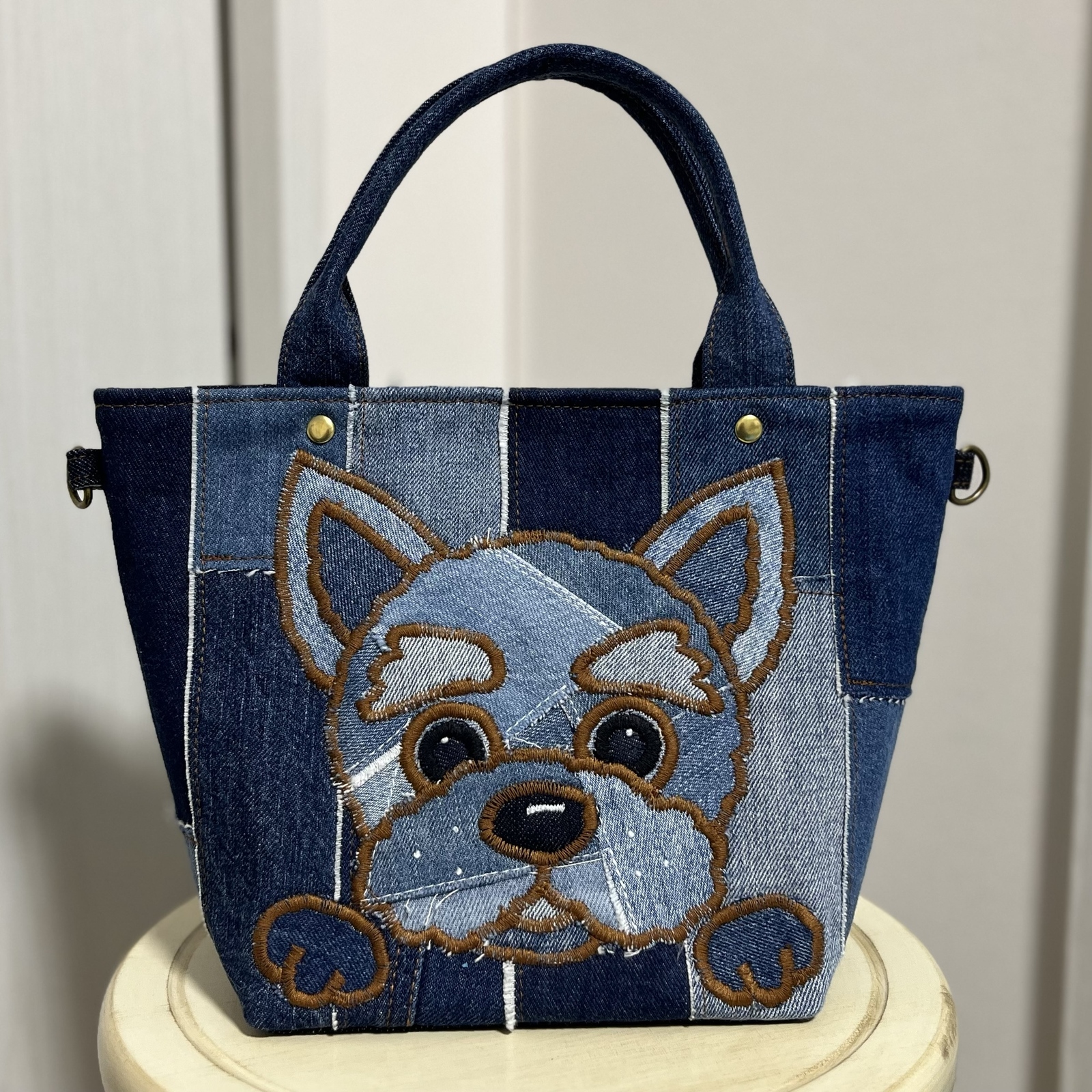 受注生産》うちの子デニムバッグ - iMSK.handmade | minne byGMOペパボ