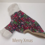 オーダー犬服 とろとろ裏起毛 クリスマストップス 