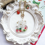 ☃️スノクリチャーム❄️イニシャルキーホルダー/イニシャルチャーム/レジン